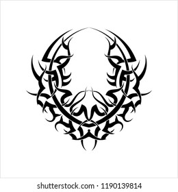 Tribal Armband Tattoo Design Vector Art Illustration