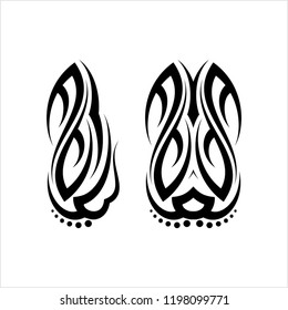 Tribal Armband Tattoo Design Vector Art Illustration