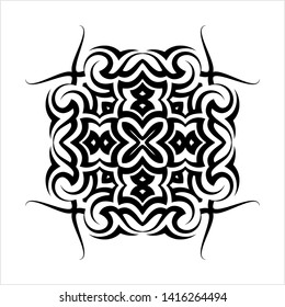 Tribal Armband Tattoo Design Vector Art Illustration