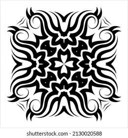 Tribal Armband Tattoo Design Vector Art Illustration