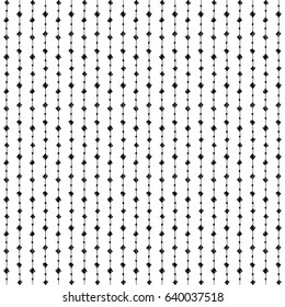 Tribal art boho seamless pattern. Ethnic geometric print. Aztec repeating background texture in black and white.