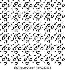 Tribal art boho seamless pattern. Ethnic geometric print. Aztec repeating background texture in black and white.