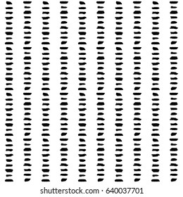 Tribal art boho seamless pattern. Ethnic geometric print. Aztec repeating background texture in black and white.
