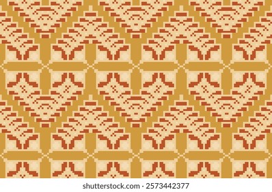 Tribal Art Colorful Abstract Geometric Patternfolk Embroidery, Aztec Geometric Ornament Print. Design for Carpet, Wallpaper, Clothing, Wrapping, Fabric