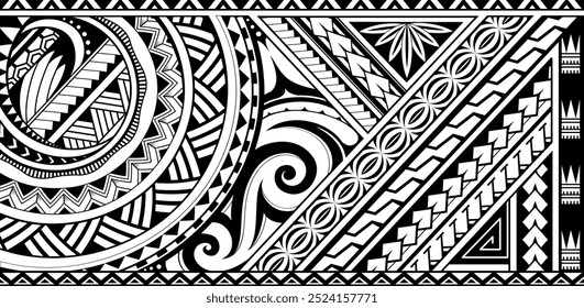 Tribal art design in Polynesian style. Good for armband tattoo