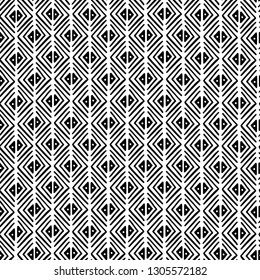 Tribal art, ethnic seamless pattern. Abstract geometric background texture. Repeating boho print. Fabric design, wallpaper