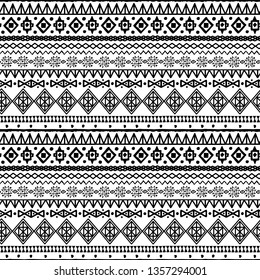 Tribal art, ethnic seamless pattern. Vintage background. Geometric print. Fabric design, wallpaper