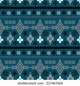 Tribal art ethnic seamless pattern. Folk abstract geometric repeating background texture. Fabric design. Wallpaper 
