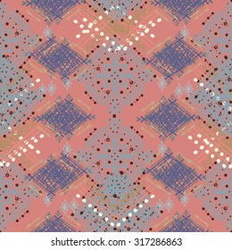Tribal art ethnic seamless pattern. Boho print. Ethno ornament. Cloth design, wallpaper, wrapping