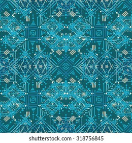 Tribal art ethnic seamless pattern. Boho print. Ethno ornament. Cloth design, wallpaper, wrapping