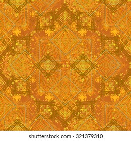 Tribal art ethnic seamless pattern. Boho print. Ethno ornament. Cloth design, wallpaper, wrapping