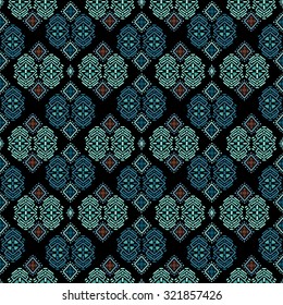 Tribal art ethnic seamless pattern. Boho print. Ethno ornament. Cloth design, wallpaper, wrapping