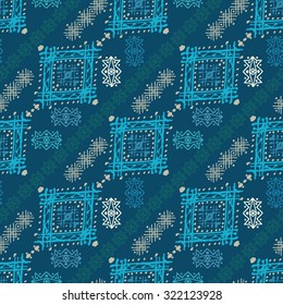 Tribal art ethnic seamless pattern. Boho print. Ethno ornament. Cloth design, wallpaper, wrapping
