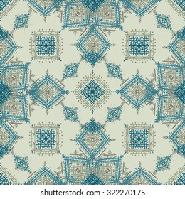 Tribal art ethnic seamless pattern. Boho print. Ethno ornament. Cloth design, wallpaper, wrapping