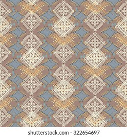 Tribal art ethnic seamless pattern. Boho print. Ethno ornament. Cloth design, wallpaper, wrapping