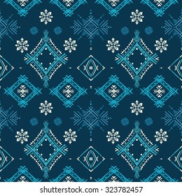 Tribal art ethnic seamless pattern. Boho print. Ethno ornament. Cloth design, wallpaper, wrapping