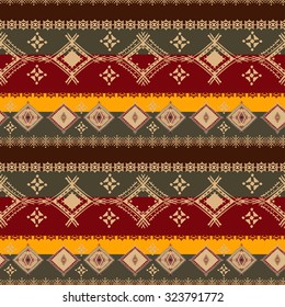 Tribal art ethnic seamless pattern. Boho print. Ethno ornament. Cloth design, wallpaper, wrapping