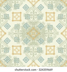 Tribal art ethnic seamless pattern. Boho print. Ethno ornament. Cloth design, wallpaper, wrapping
