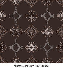 Tribal art ethnic seamless pattern. Boho print. Ethno ornament. Cloth design, wallpaper, wrapping