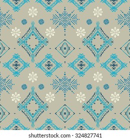 Tribal art ethnic seamless pattern. Boho print. Ethno ornament. Cloth design, wallpaper, wrapping
