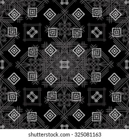 Tribal art ethnic seamless pattern. Boho print. Ethno ornament. Cloth design, wallpaper, wrapping