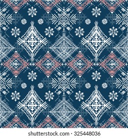 Tribal art ethnic seamless pattern. Boho print. Ethno ornament. Cloth design, wallpaper, wrapping