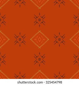 Tribal art ethnic seamless pattern. Boho print. Ethno ornament. Cloth design, wallpaper, wrapping