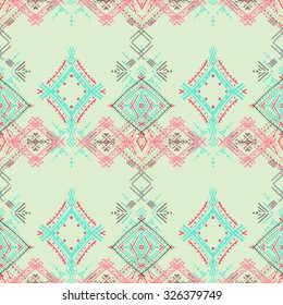 Tribal art ethnic seamless pattern. Boho print. Ethno ornament. Cloth design, wallpaper, wrapping