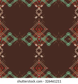 Tribal art ethnic seamless pattern. Boho print. Ethno ornament. Cloth design, wallpaper, wrapping