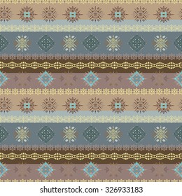 Tribal art ethnic seamless pattern. Boho print. Ethno ornament. Cloth design, wallpaper, wrapping