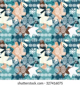 Tribal art ethnic seamless pattern. Boho print. Ethno ornament. Cloth design, wallpaper, wrapping