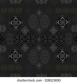 Tribal art ethnic seamless pattern. Boho background texture. Ethno ornament. Cloth design, wallpaper, wrapping