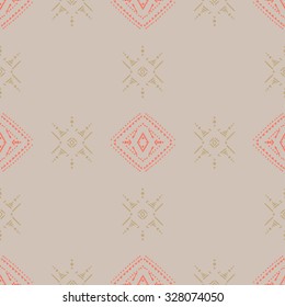 Tribal art ethnic seamless pattern. Boho print. Ethno ornament. Cloth design, wallpaper, wrapping
