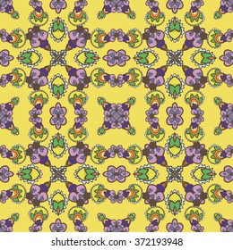Tribal art ethnic seamless pattern. Boho print.
