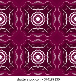 Tribal art ethnic seamless pattern. Boho print.