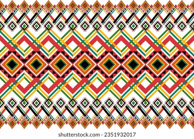 Tribal art fabrics. Ethnic patterns for textiles, carpets, wallpapers, clothes, sarongs, scarves, batiks, embroidery, for printing and advertising industry. vector illustration geometric shapes