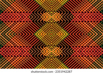 Tribal art fabrics. Ethnic patterns for textiles, carpets, wallpapers, clothes, sarongs, scarves, batiks, embroidery, for printing and advertising industry. vector illustration geometric shapes