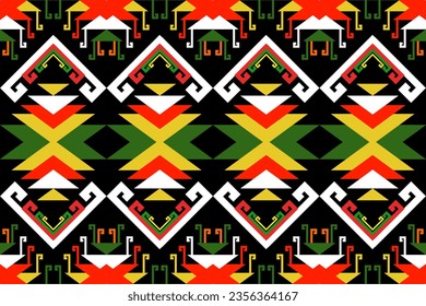 Tejidos de arte tribal. Modalidades étnicas para textiles, alfombras, papel pintado, ropa, sarongs, pañuelos, batiks, bordados, para la industria de la impresión y la publicidad. formas geométricas de ilustración vectorial