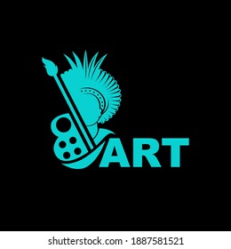 Tribal Art Logo Design Vector