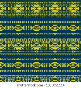 Tribal  art pattern. Ethnic geometric print. Aztec repeating background texture.Navajo pattern