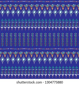 Tribal art pattern. Ethnic geometric print. Aztec colorful repeating background texture,berber signs,vetor illustration. 