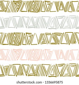 Tribal art pattern. Ethnic geometric print. Aztec colorful repeating background texture. Native American, Indian Southwest print. Ethnic design wallpaper, fabric, cover, textile, weave, wrapping.