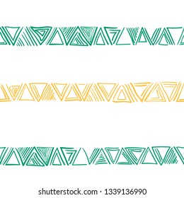 Tribal art pattern. Ethnic geometric print. Aztec colorful repeating background texture. Native American, Indian Southwest print. Ethnic design wallpaper, fabric, cover, textile, weave, wrapping.