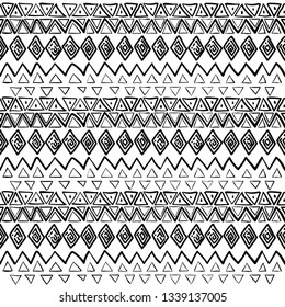 Tribal art pattern. Ethnic geometric print. Aztec colorful repeating background texture. Native American, Indian Southwest print. Ethnic design wallpaper, fabric, cover, textile, weave, wrapping.