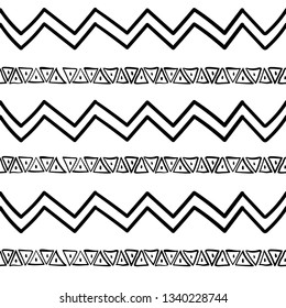 Tribal art pattern. Ethnic geometric print. Aztec colorful repeating background texture. Native American, Indian Southwest print. Ethnic design wallpaper, fabric, cover, textile, weave, wrapping.