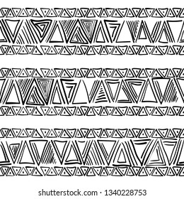 Tribal art pattern. Ethnic geometric print. Aztec colorful repeating background texture. Native American, Indian Southwest print. Ethnic design wallpaper, fabric, cover, textile, weave, wrapping.