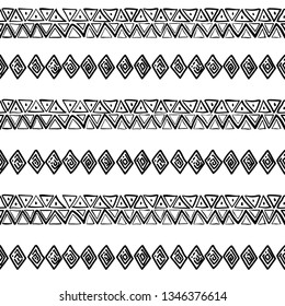 Tribal art pattern. Ethnic geometric print. Aztec colorful repeating background texture. Native American, Indian Southwest print. Ethnic design wallpaper, fabric, cover, textile, weave, wrapping.