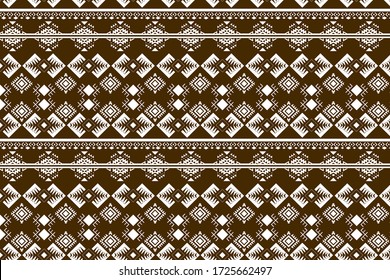 Tribal art pattern. Ethnic geometric print. Aztec colorful repeating background texture.