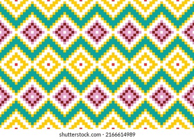 Tribal art print, background for fabric design,. Textile fashion african print fabric, with diamond pattern design Rhombuses and zigzags are great for boho textile blankets, wallpaper, wrapping paper 