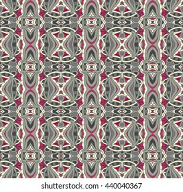 Tribal art print. Seamless background with abstract pattern. Fabric, cloth design, wallpaper, wrapping